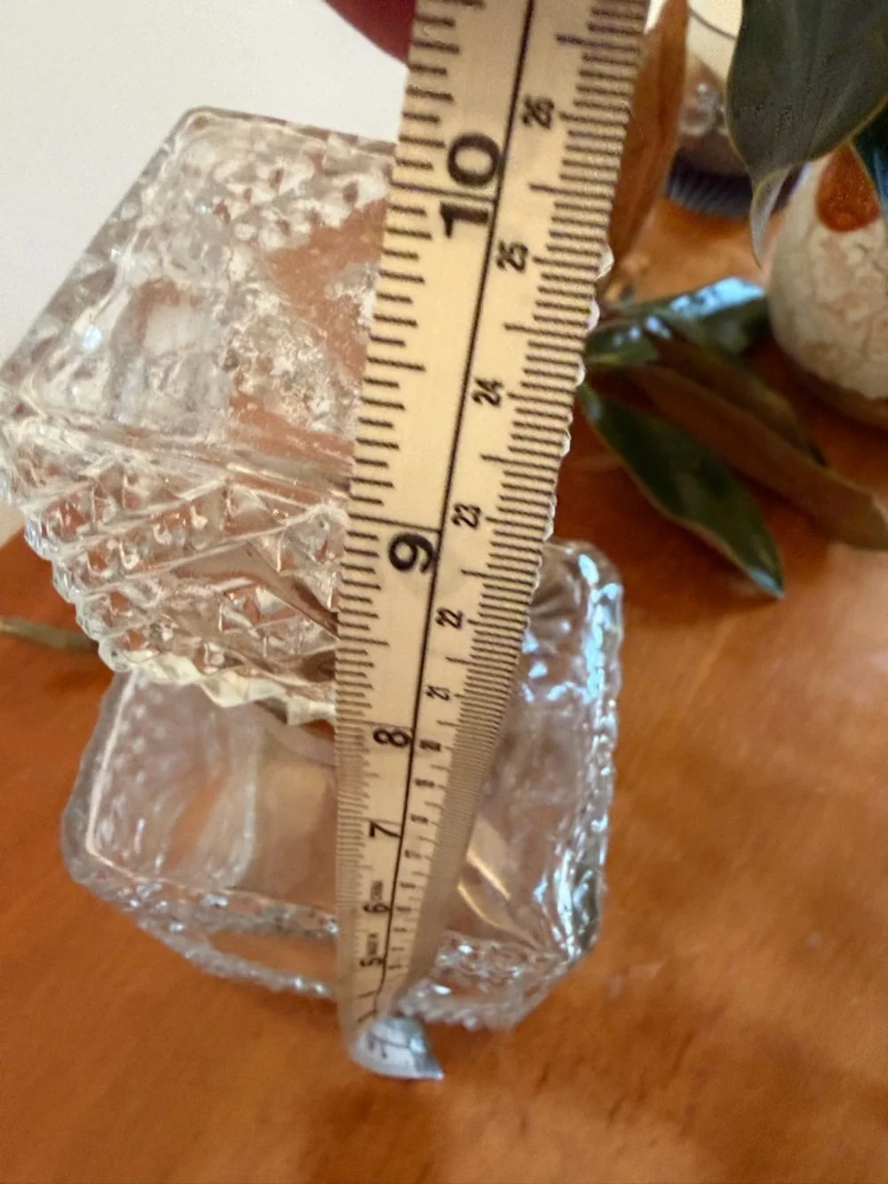 Clear Hobnail Glass Decanter with Stopper - Decorative Bar Accessory